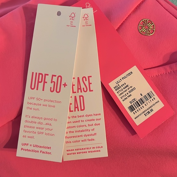 EUC! Lilly Pulitzer Corso Pant Aura Pink Sz 8 - Picture 9 of 13
